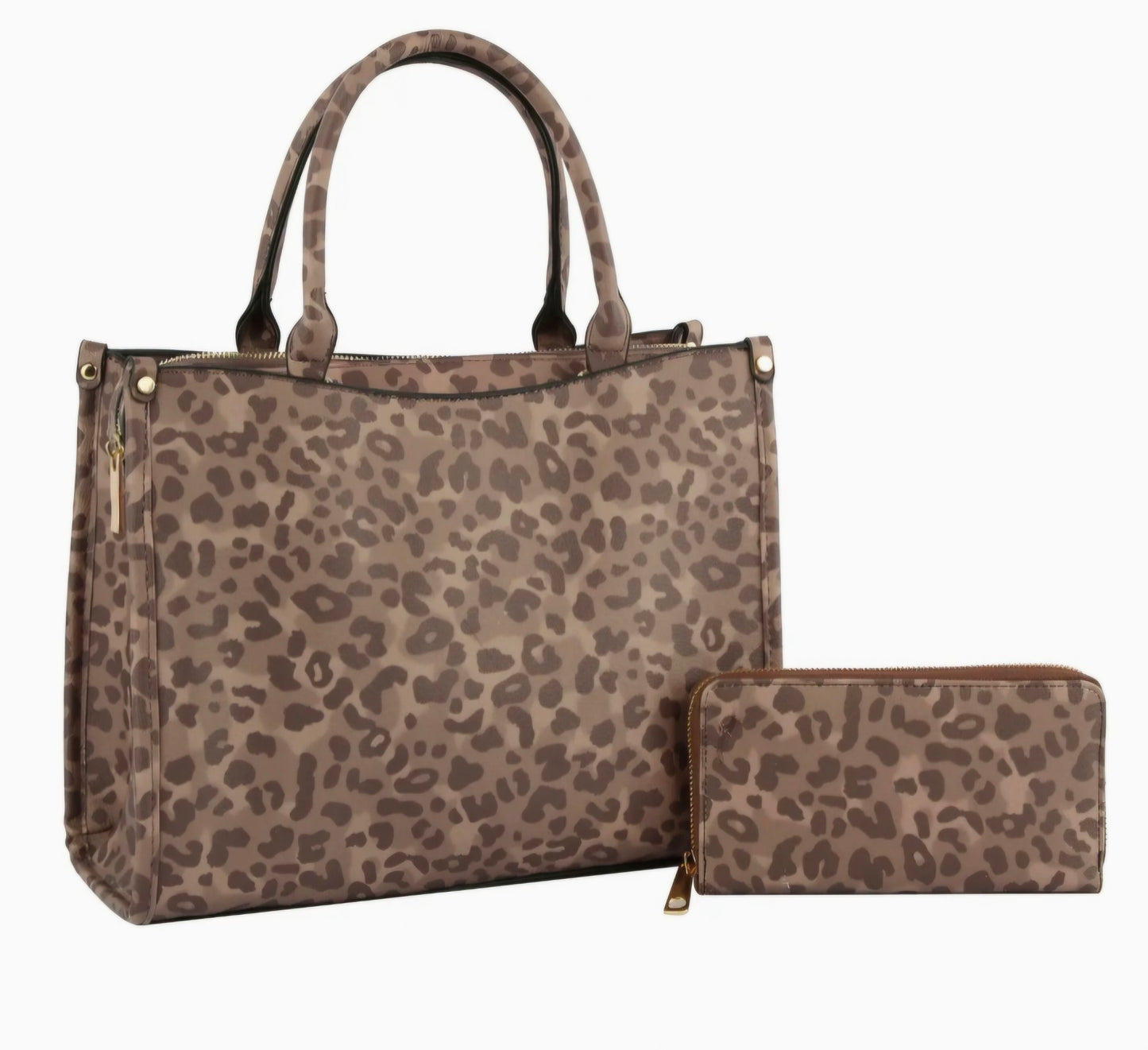 Leopard Tote Set
